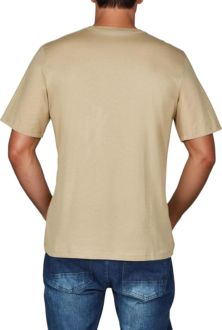 JACK & JONES JJLINO T-Shirt 4er Pack Rundhals Kurzarm Shirt Regular Fit Print Sommer 100% Baumwolle