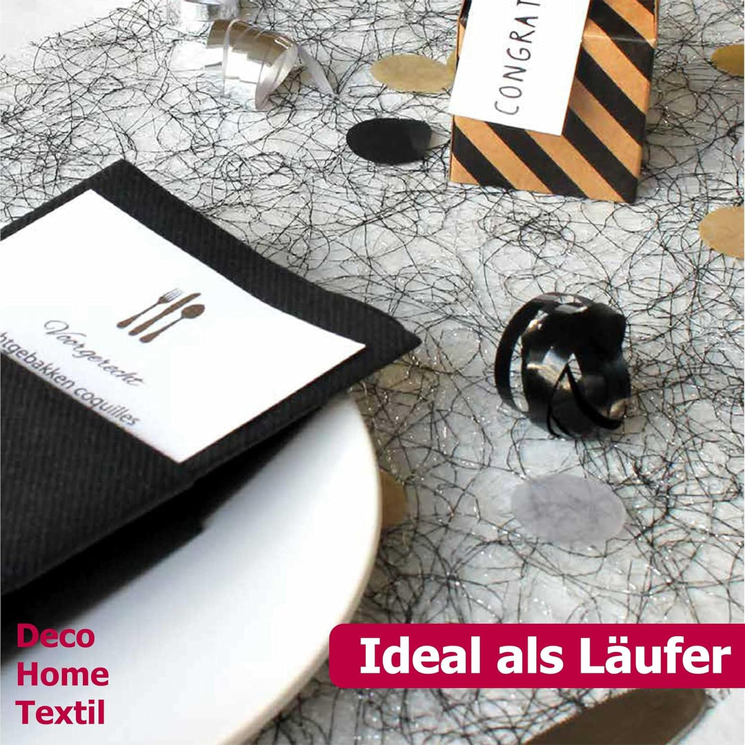 Sizoweb Tischläufer Tischband Dekoration Dekor Breite 30 cm Rollenlänge und Farbe wählbar Orange 25