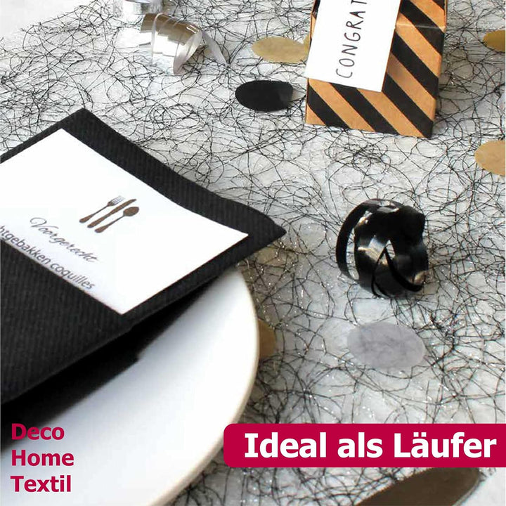 Sizoweb Tischläufer Tischband Dekoration Dekor Breite 30 cm Rollenlänge und Farbe wählbar Orange 25