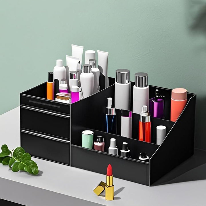 Make-up-Organizer für Schminktisch, Schmuck-Kosmetikkoffer, Schreibtisch-Kosmetikaufbewahrung, für H