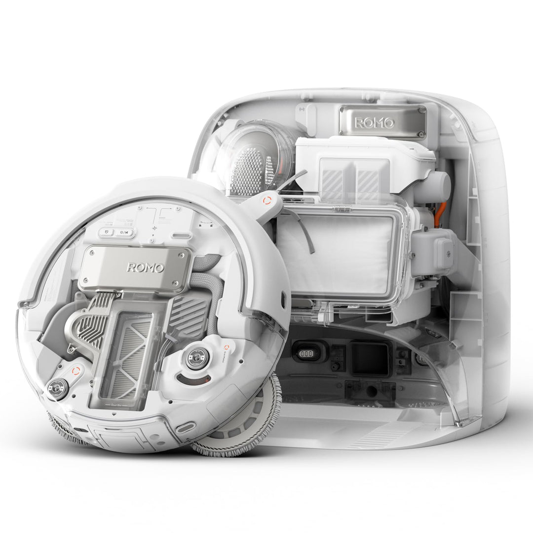 DJI ROMO P mit Zubehörset, Saugroboter mit Wischfunktion, 25.000 Pa Saugkraft, Hinderniserkennung au