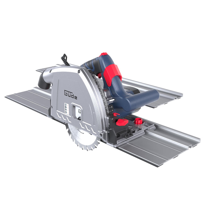 Güde 58232 Tauchkreissäge TS 57-1400 KE Set (1400 W, Sägeblatt-Ø 165 mm, Paralleler Tauchmechanismus