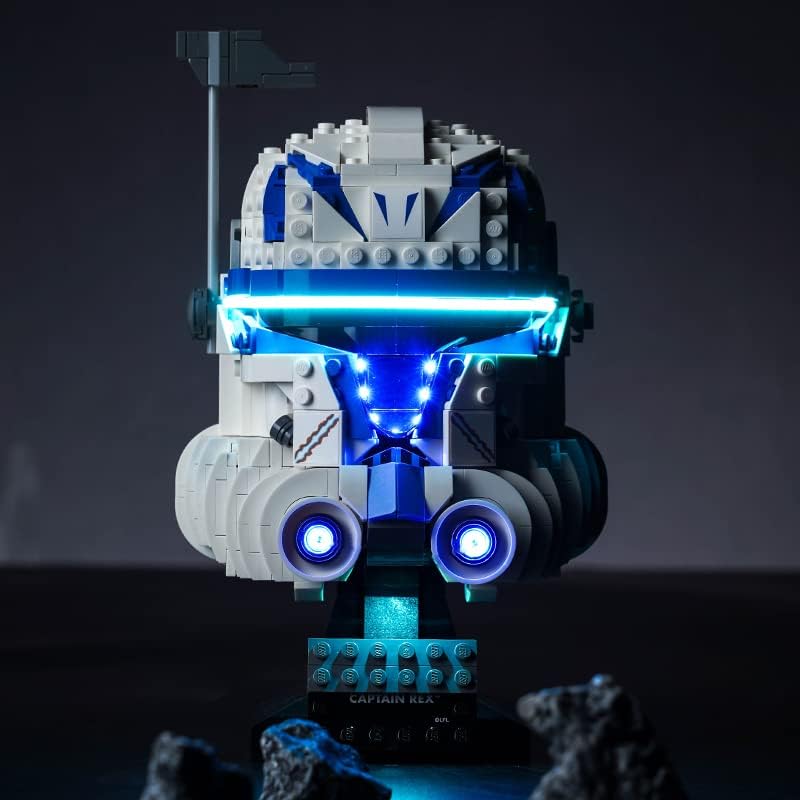 LED Light Kit für Lego Captain Rex Helm (Nur Lichter,kein Lego), Dekoration DIY Beleuchtungsset für