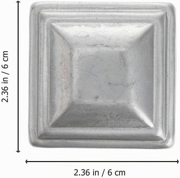 VANZACK Zaunpfosten Metall 10 Stück Verzinkte Pfostenkappen 6x6cm Schutzhülle Zaunpfosten Abdeckung