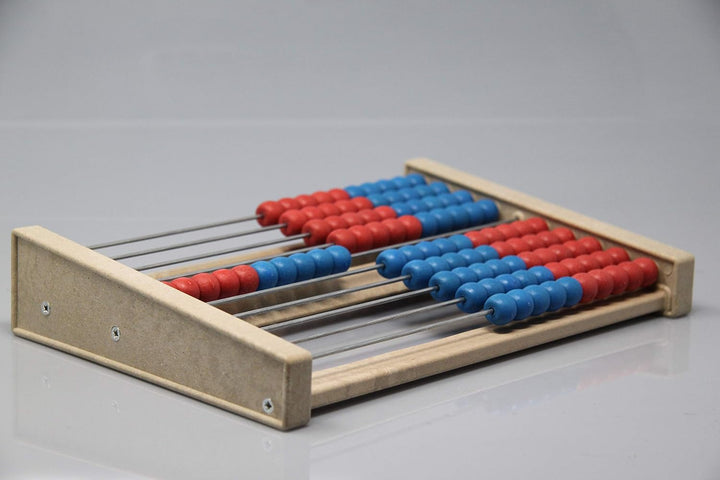 WISSNER® aktiv Lernen- Rechenrahmen rot/blau - RE-Wood® (Packung mit 2) Small (Packung mit 2), Small
