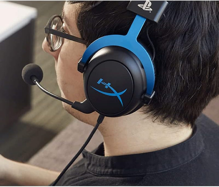 HyperX Cloud - Gaming-Headset, Playstation Offizielles Lizenziertes Produkt, für PS5 und PS4, Memory