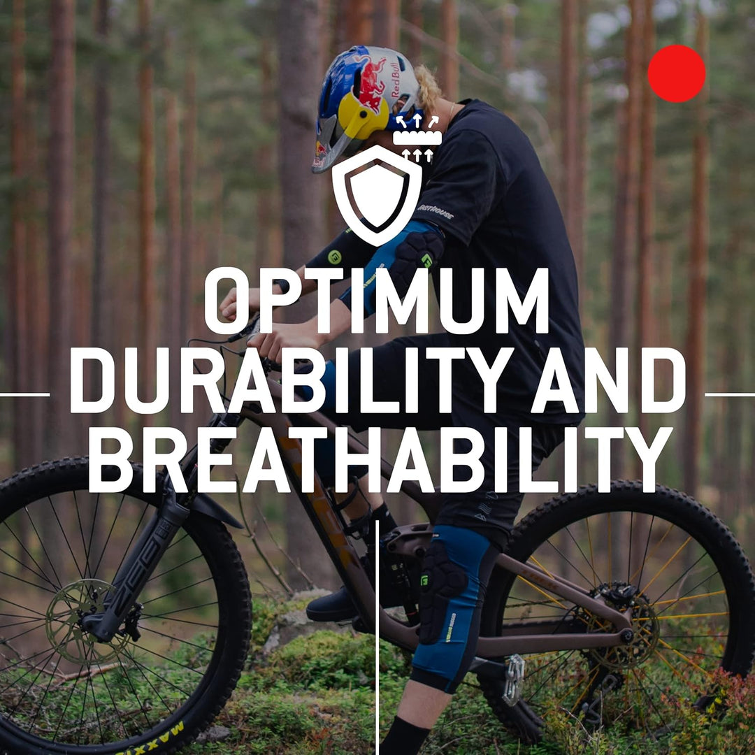 G-Form Pro Rugged 2 Knieschoner für Radfahren, BMX, MTB, Downhill, Skateboard (XL, Sturmblau) XL Sto