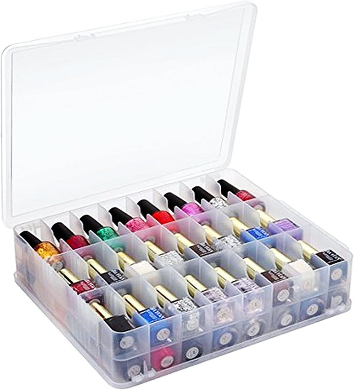 Kissbird Universal-Nagellack-Halter für 48 Flaschen, verstellbare Trennwände, platzsparend