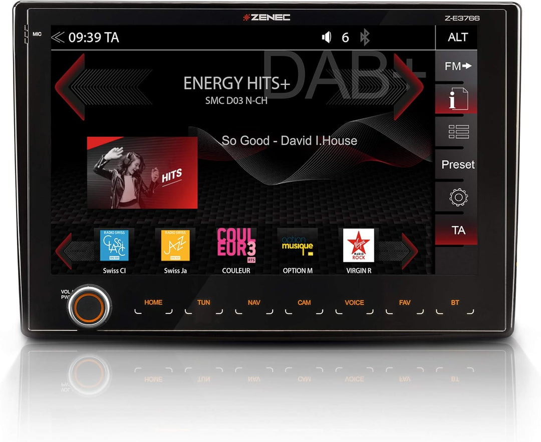ZENEC Z-E3766: Infotainer für FIAT Ducato mit Android Auto, AppleCarPlay, 2 Din Mediencenter mit 9“/