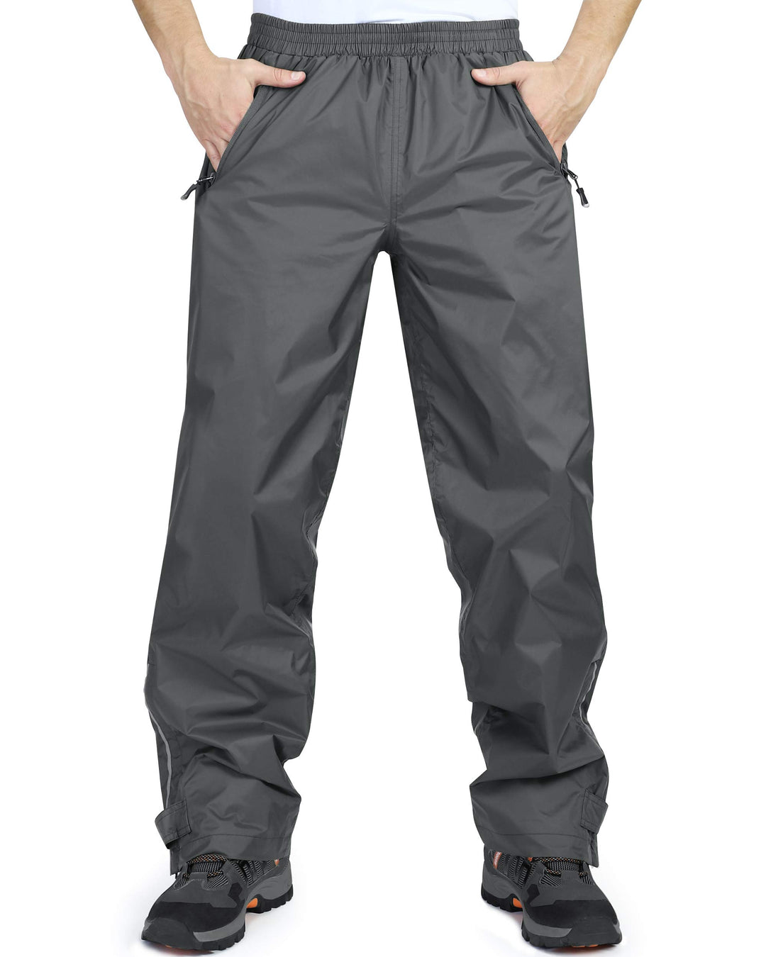 33,000ft wasserdichte Regenhose für Herren Leichte Regenhose Winddichte Outdoorhose zum Wandern Camp