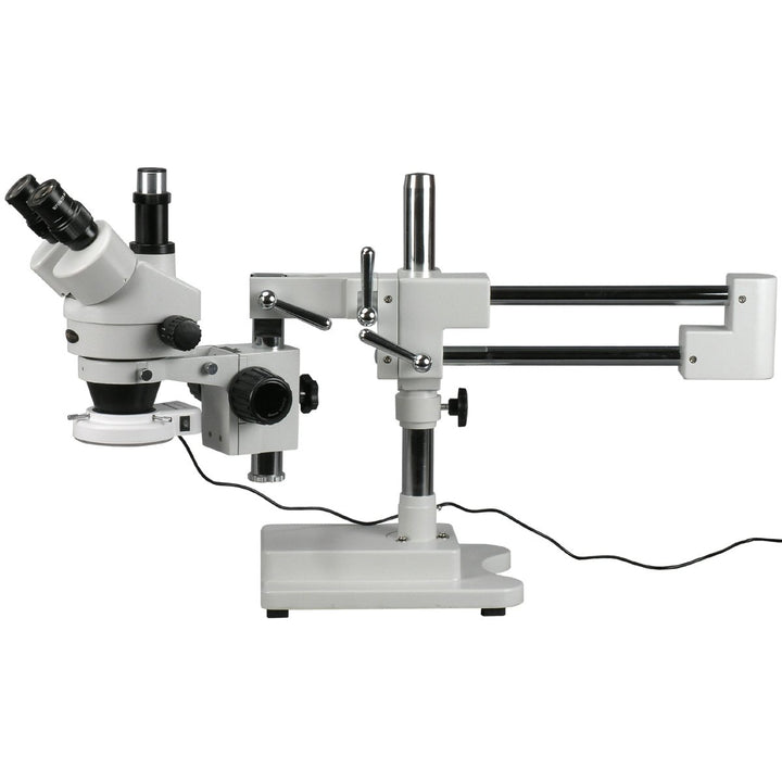 AmScope SM-4T-56S Schaltungsinspektion Trinokulares Zoom-Stereomikroskop mit 56-LED-Licht, 7X-45X, W