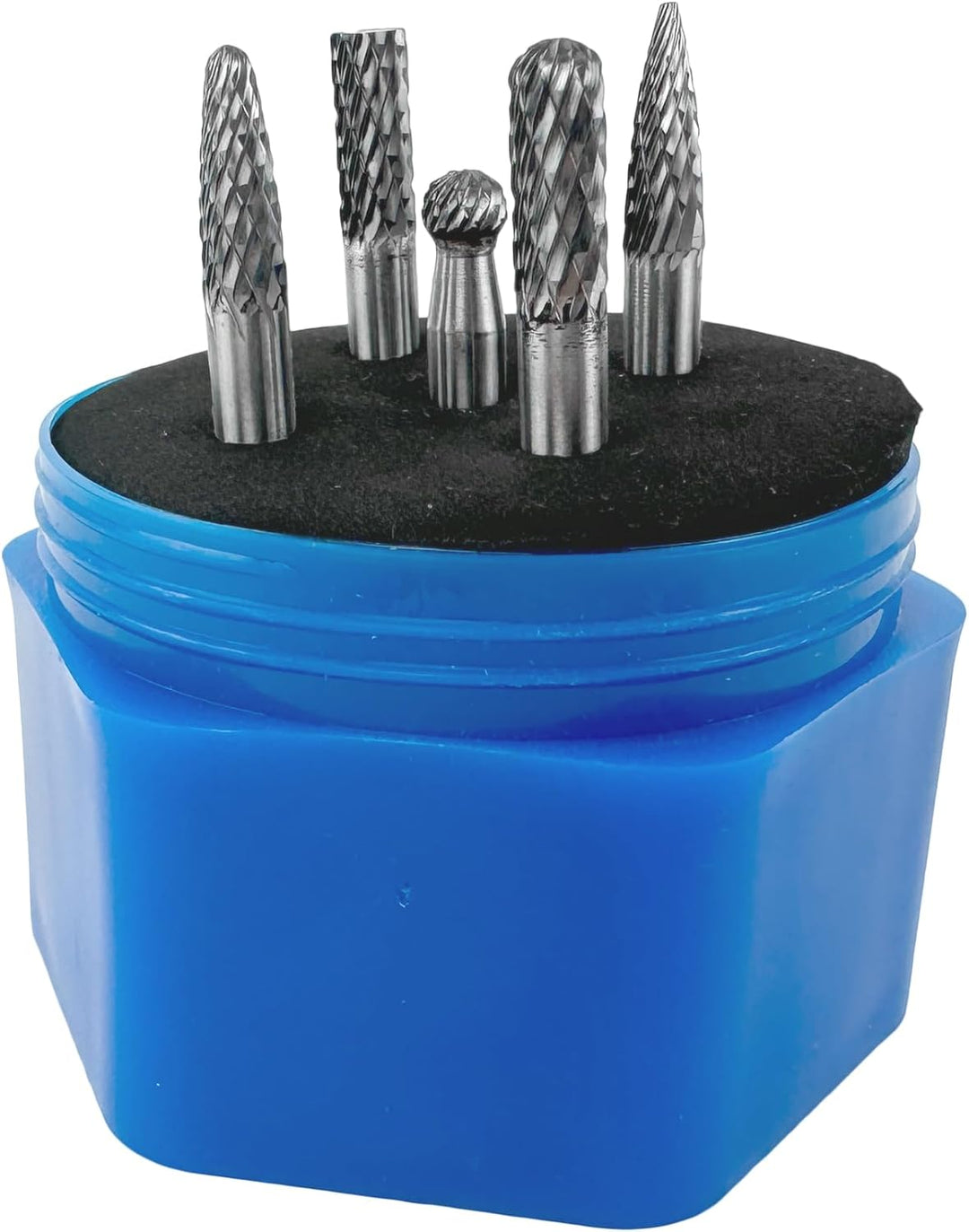 WELDINGER Geradschleifer GS 650el 650 W Aufnahme 3/6/8 mm + HM Frässtifte SET 6 mm B C D F G für Met