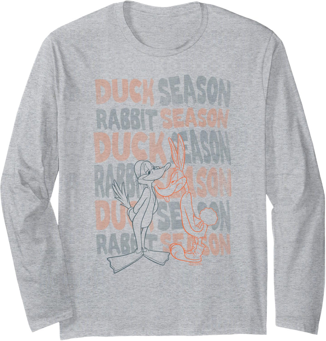 Looney Tunes Duck Season Rabbit Season Langarmshirt