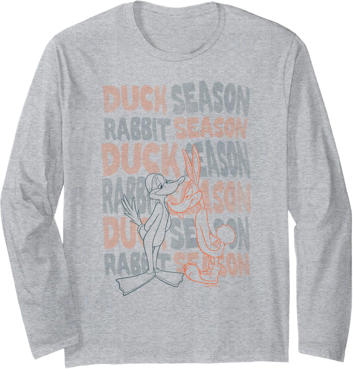 Looney Tunes Duck Season Rabbit Season Langarmshirt
