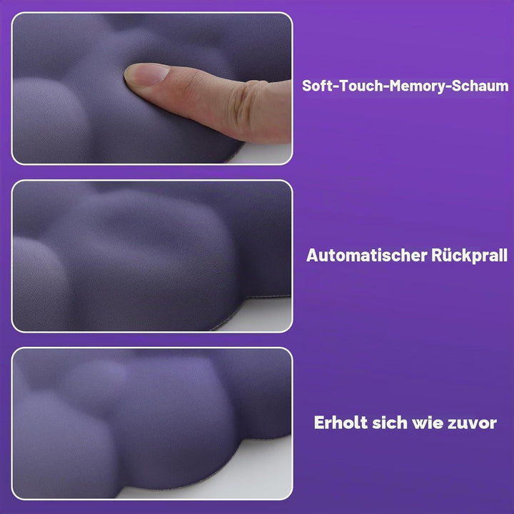 MoKo Wolke Handgelenkauflage, Ergonomisch Weich Cloud Handauflage Tastatur Maus Handballenauflage Se