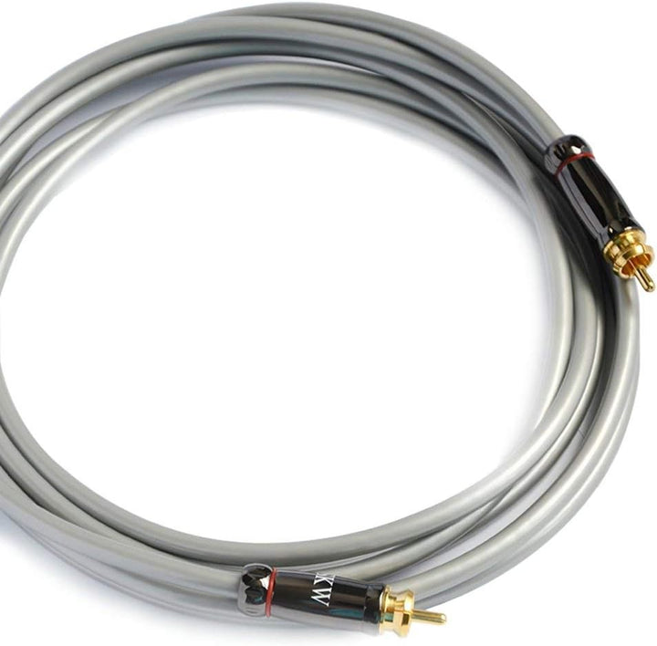 SKW Subwoofer Kabel, Cinch Kabel von Stecker zu Stecker Digitales Koaxial Audio Kabel - PVC - S/PDIF
