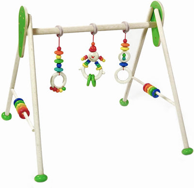Hess Holzspielzeug 20033 - Spielgerät aus Holz, Serie Michel, für Babys, handgefertigter Spiel-Bogen
