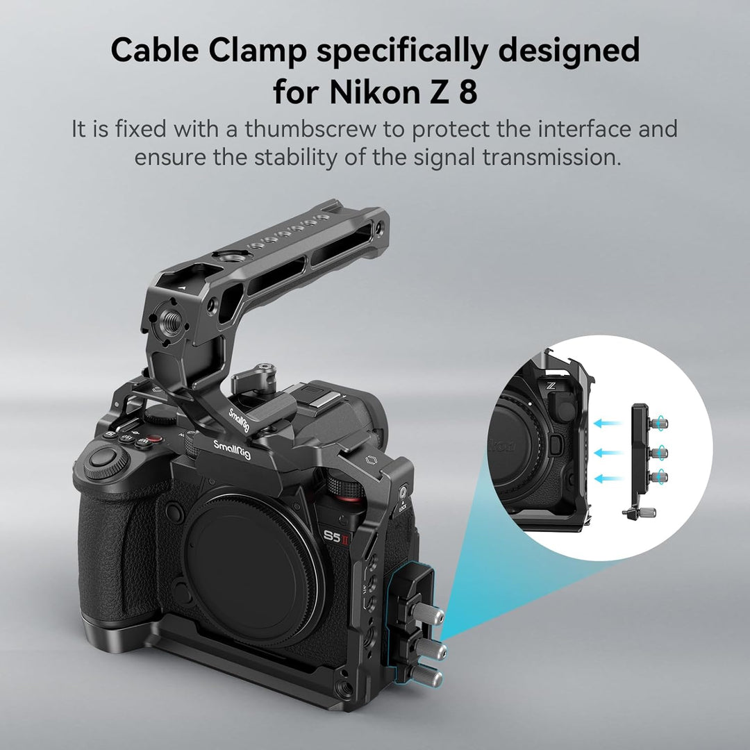 SMALLRIG Z8 Cage Kit für Nikon Z 8, mit Griff Oben und HDMI-Kabelklemme, Video Vlog Vollkäfig Set au