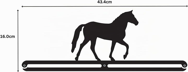 Equestrian' | Aufhänger für Pferderosetten | Bandhalter für die Wand | Schwarz | Hergestellt in Gros