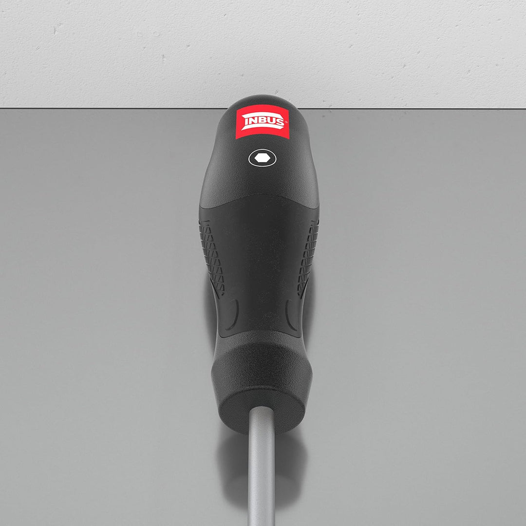 INBUS® 79863 Schraubendreher Set 6tlg, 2.5–8mm, mit Kugelkopf & HybridTouch 6× HX (2.5 – 8 mm), 6× H