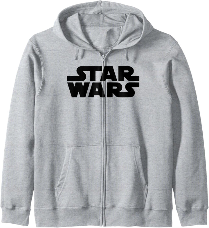 Star Wars Classic Simple Solid Black Logo Kapuzenjacke