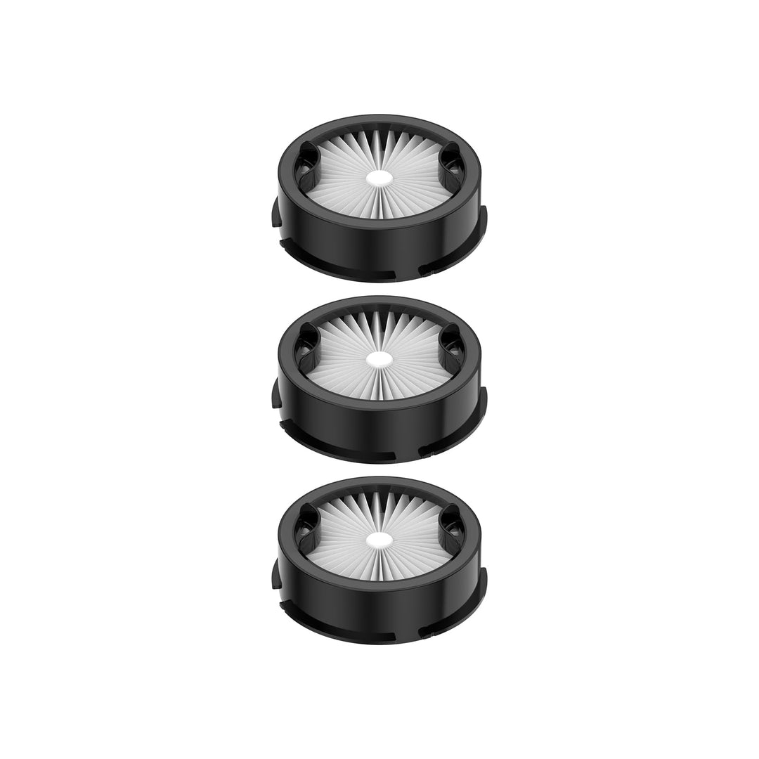 coovy HP HEPA Filter 3 Stück für SU7 Akku Staubsauger, schwarz