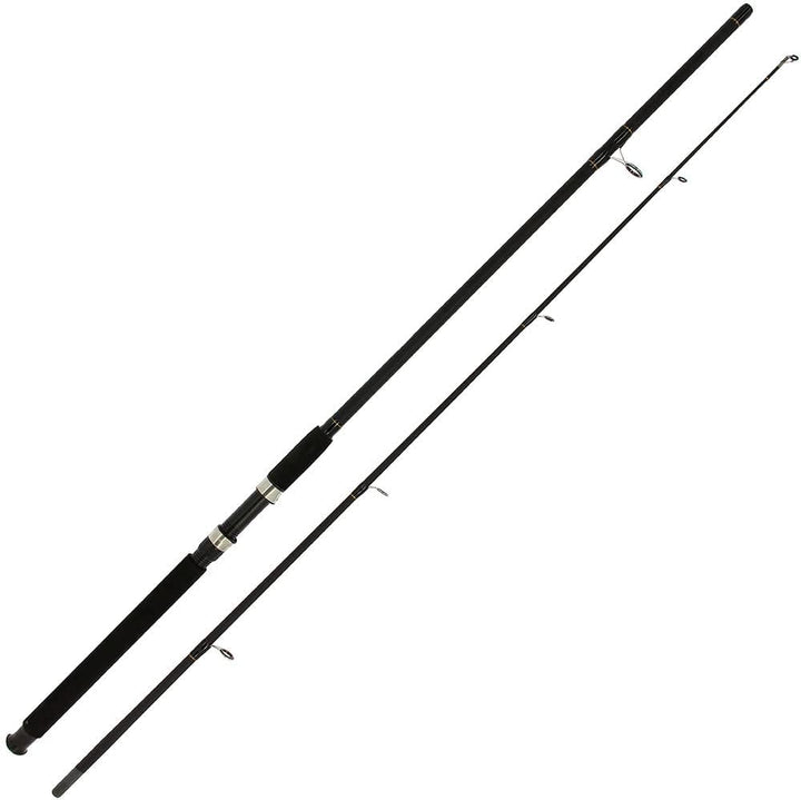 2 x Carp Stalker Rod Master Fiberglas 2,4 m 1,1 kg 2 Stück | 2 x Rolle 2BB 4,5 kg Schnur Graphitspul