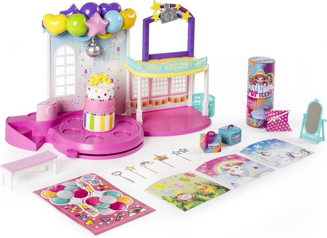 Party PopTeenies Poptastic Party Spielset - Konfettikanone - Sammelpüppchen - Party feiern Single, S