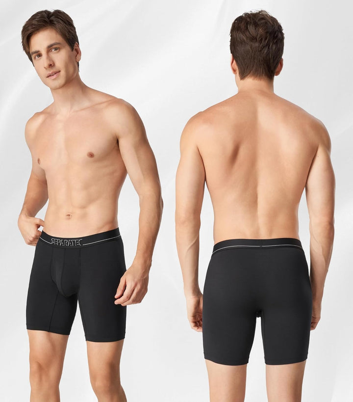 Separatec Herren Boxershorts Modal Bequeme Unterhosen Separaten Beuteln Unterwäsche Weiche Atmungsak