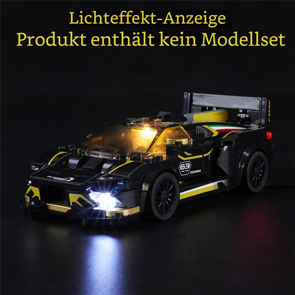 GEAMENT Licht-Set Kompatibel mit Lego Lamborghini Urus ST-X &amp; Huracán Super Trofeo EVO - Beleuchtung