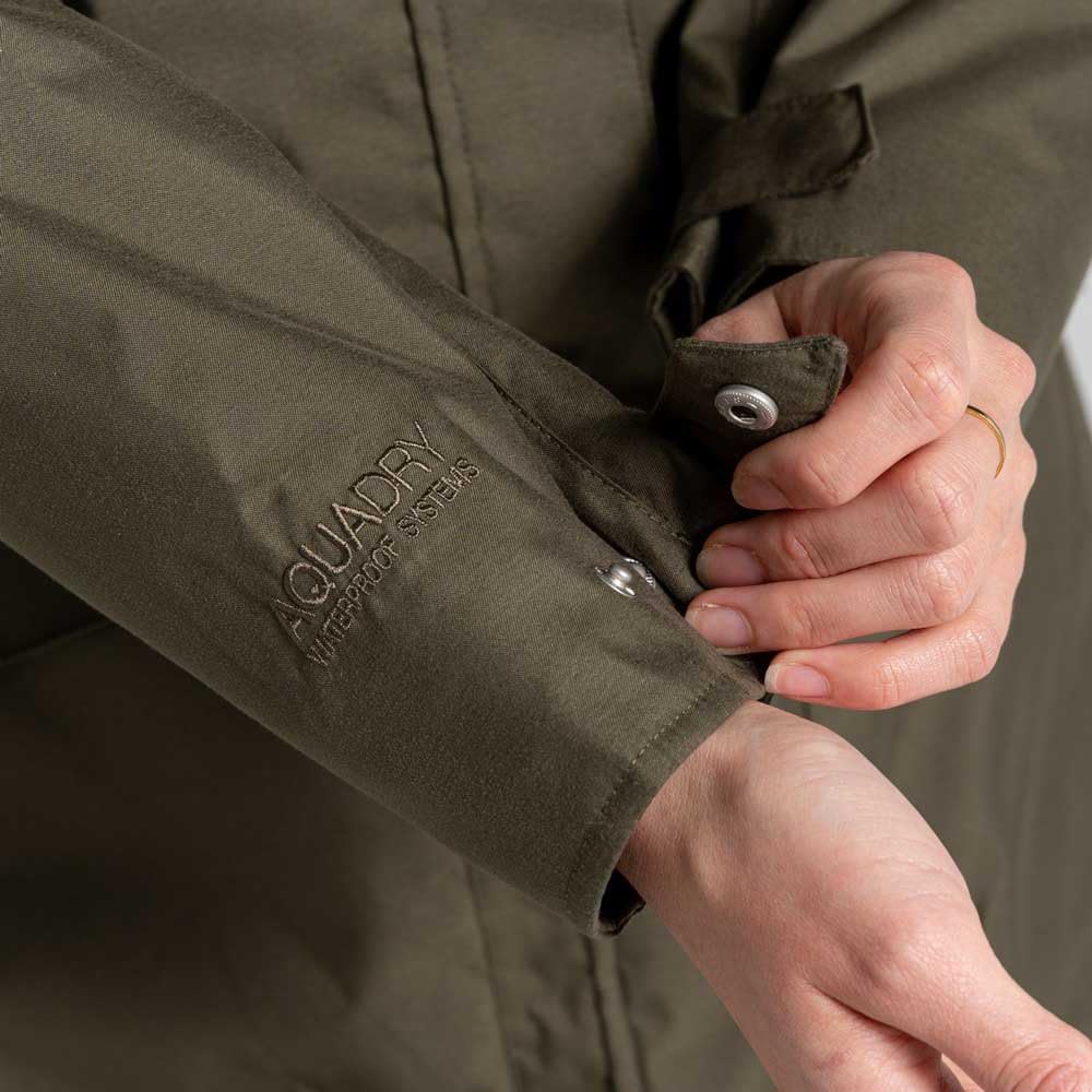 Craghoppers Damen Caithneshort Jacke mit Ärmeln Wasserdichte Jacke 44 Olivgrün (Wild Olive), 44 Oliv