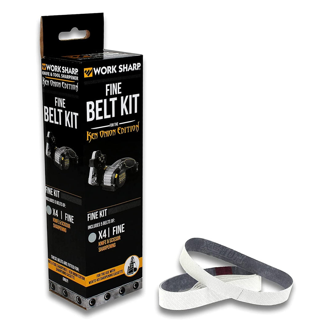 WORK SHARP® - Ken Onion Edition Belt Kit X4 Coarse - Premium Schärfband 5 er Set - Gewebe-Schleifban