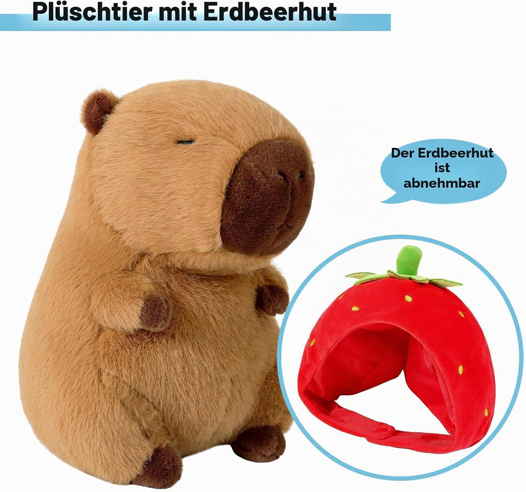 shownicer Plüschtier Capybara Kuscheltier Stofftier Kawaii Capybara Plüsch Kissen Spielzeug Wurfkiss