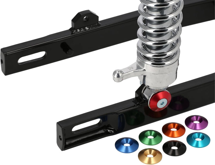 Set: CNC Senkscheiben für Stossdämpfer/Federbein, Schwarz - für S51, S50,