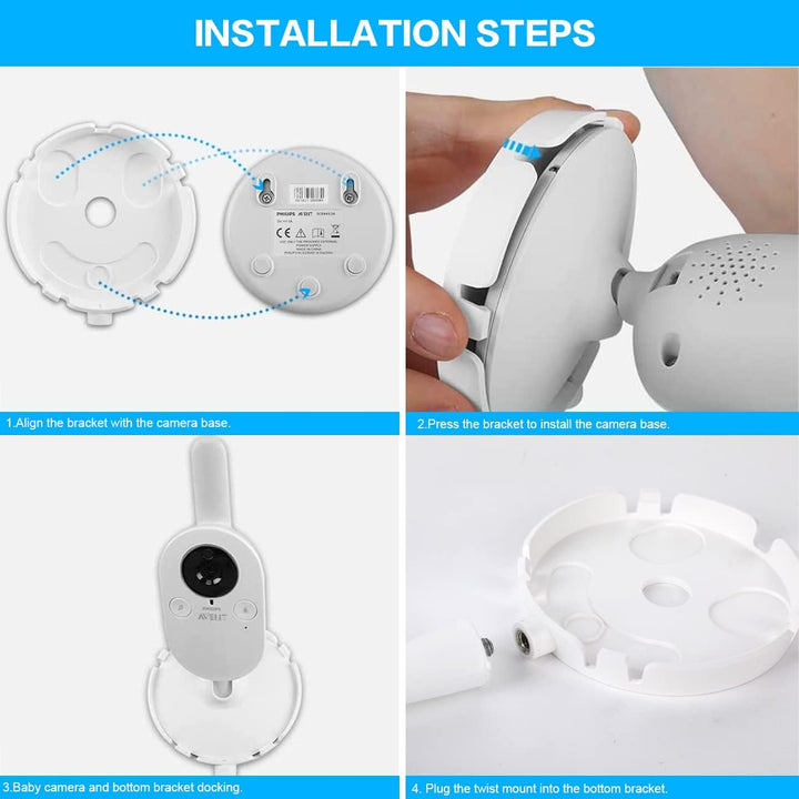 Halterung für Philips Avent Babyphone SCD833/26, Baby Kamera Halter für Philips Avent SCD891/26, Bab
