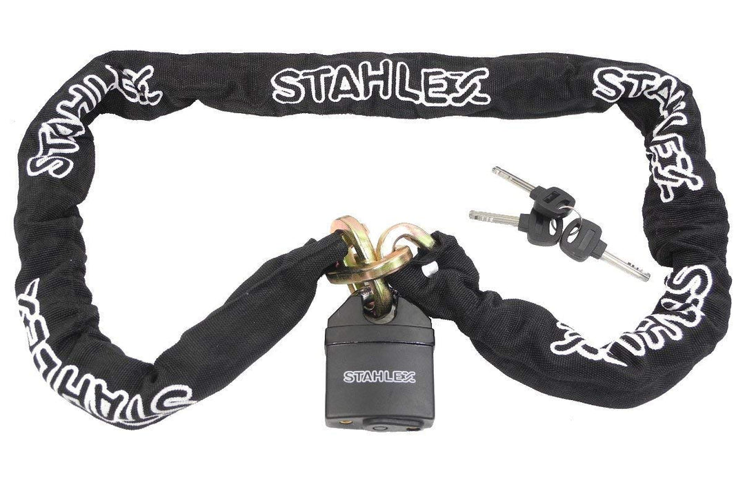 Kettenschloss STAHLEX 905 Fahrrad Schloss 150 cm Ø 10 MM Schwarz