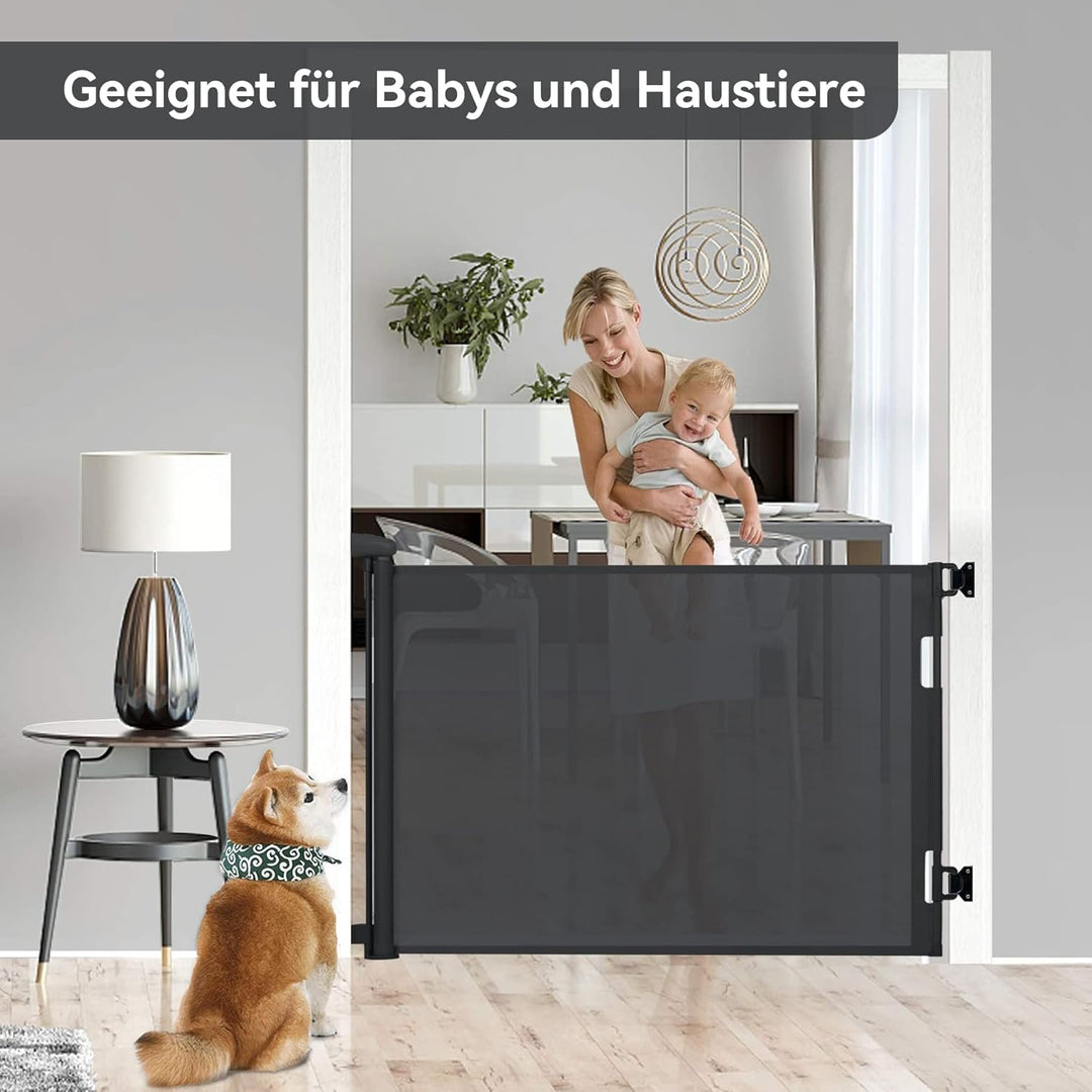 Hawthyhome Türschutzgitter Ausziehbar 0-180CM, Baby Treppenschutzgitter für Babys und Haustiere Kind