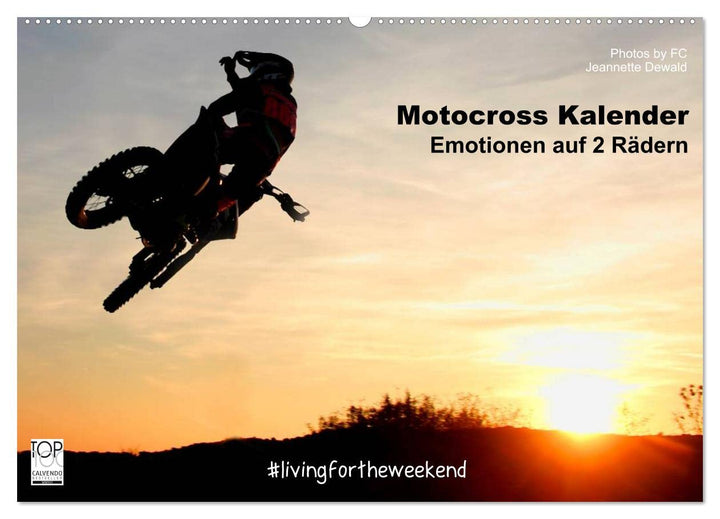 Motocross Kalender - Emotionen auf 2 Rädern (Wandkalender 2026 DIN A2 quer), CALVENDO Monatskalender