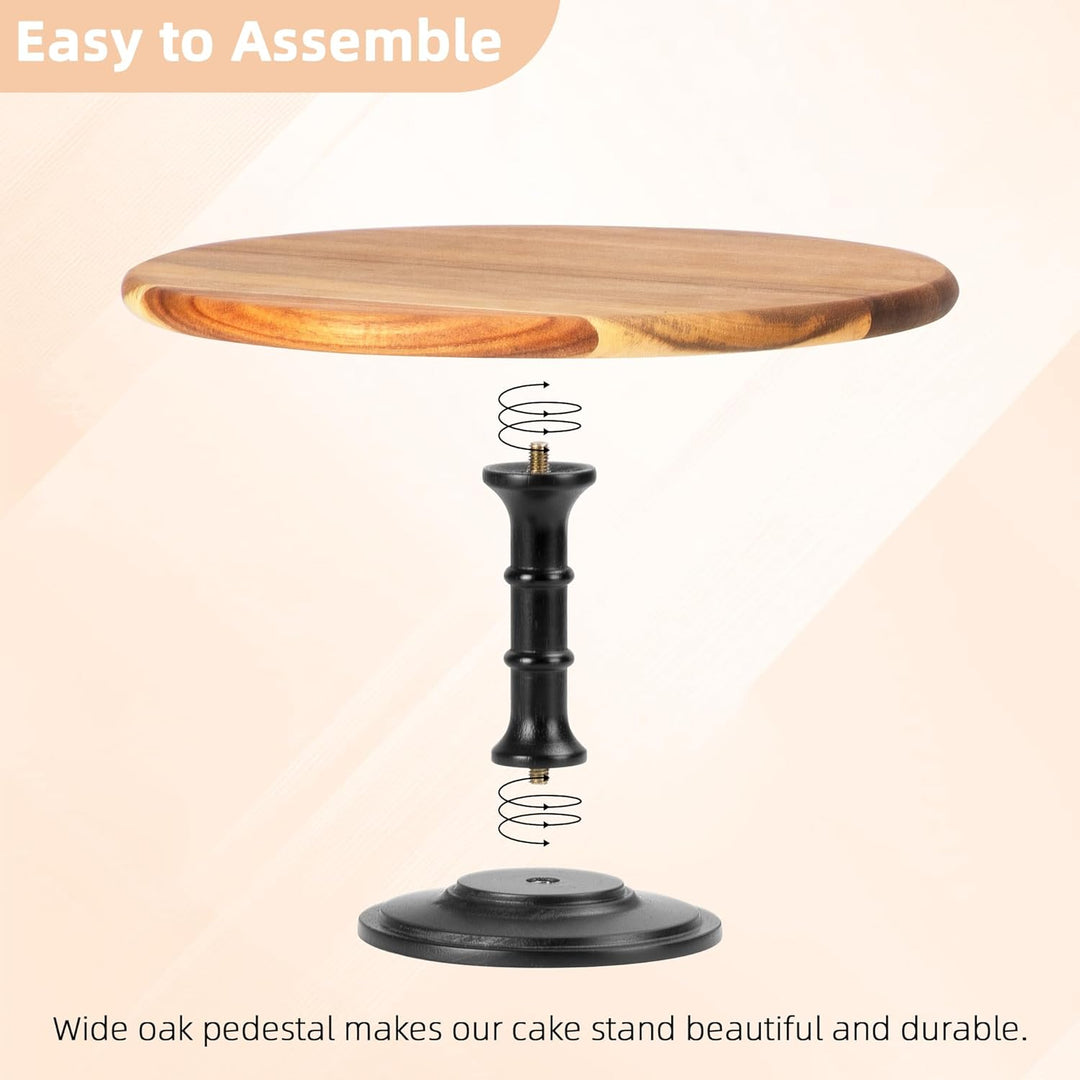 E-ROOM TREND Etagere Tortenständer/Cupcake Ständer aus Holz 1 Etagen | Mittel | Dessertständer aus H
