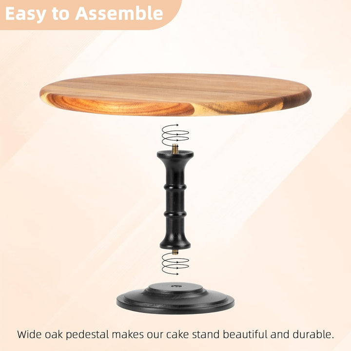 E-ROOM TREND Etagere Tortenständer/Cupcake Ständer aus Holz 1 Etagen | Mittel | Dessertständer aus H