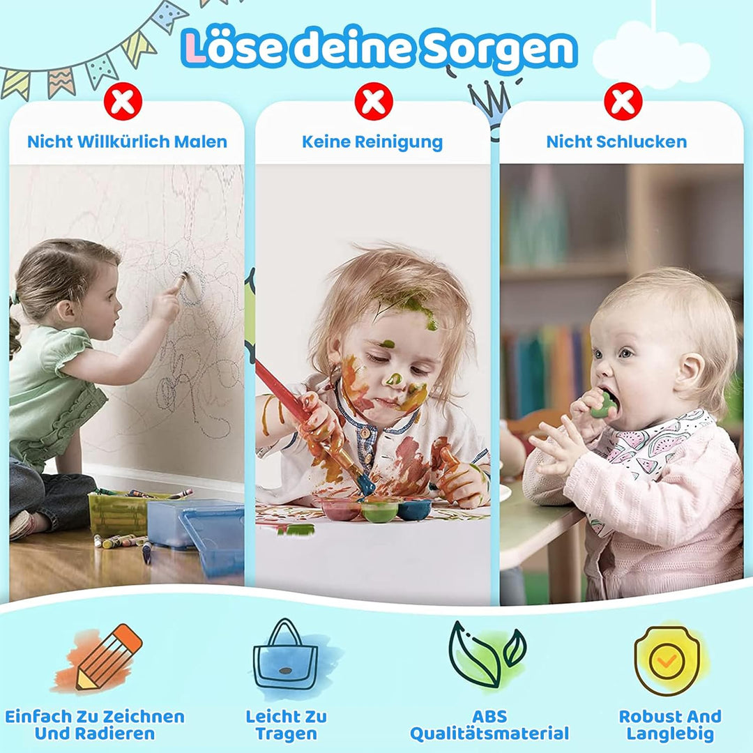 Kikidex Kleinkinder Spielzeug Alter 1-3, Magnetisch Zaubertafel, Mädchen Spielzeug für 1-2 Jahre, Ma