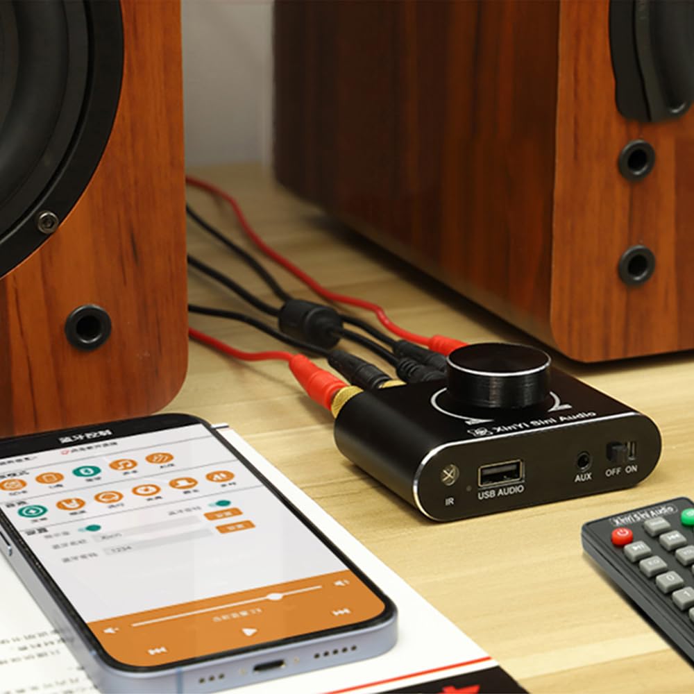 DollaTek Fernbedienung HIFI Bluetooth 5.1 Verstärkerplatine Klasse D 15Wx2 Zweikanäle Stereo Digital