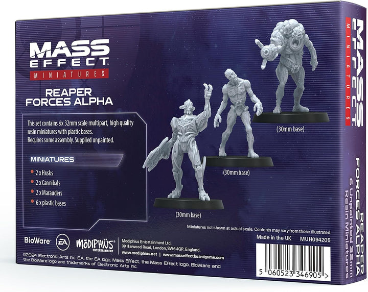 Modiphius Mass Effect Reaper Forces Alpha-Sammler-Miniatur-Set aus Kunstharz – werten Sie Ihr Spiel