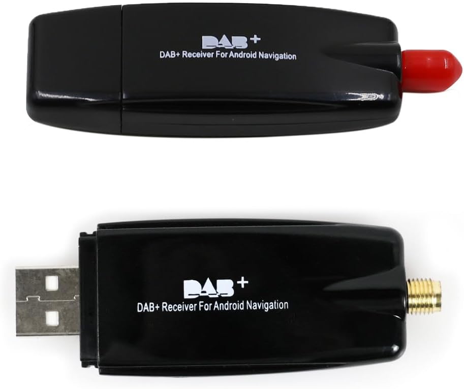Dab/Dab Adapter + USB Auto, Dongle Dab im Auto, Digitalradio Dab USB-Stick 2.0 Dab mit DAB-Antenne f