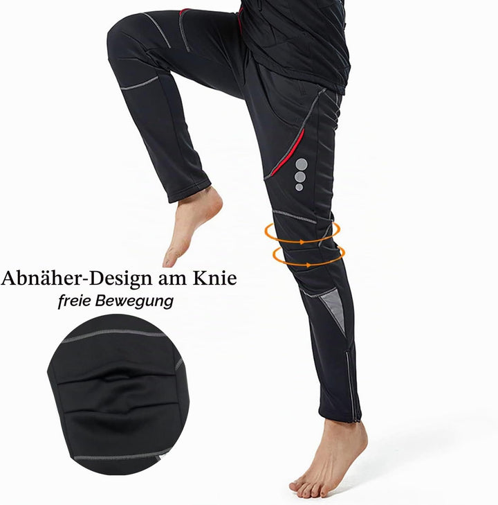 Fahrradhose Herren Winter Thmero Radhose lang Outdoorhose Winddicht Atmungsaktiv Wasserabweisend Sof