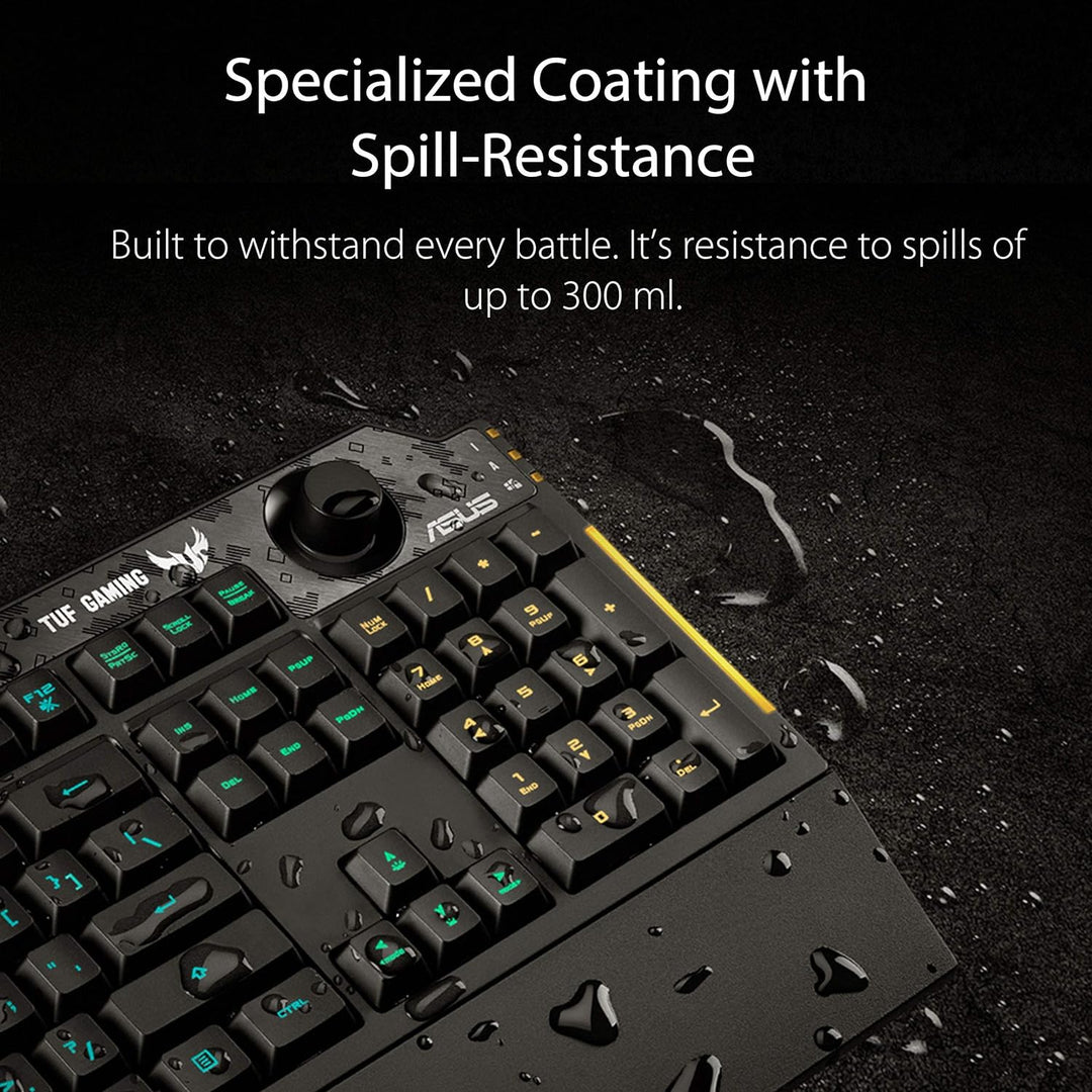 ASUS Tastatur K1 Gaming Keyboard französisches Layout 90MP01X0-BKFA00, Schwarz