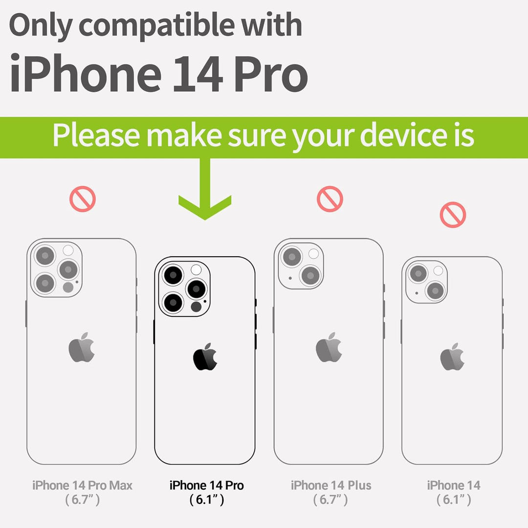 Carveit Handyhülle für iPhone 14 Pro Holz Cover kompatibel mit MagSafe Massivholz für Apple 14Pro St