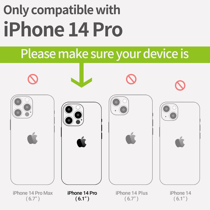 Carveit Handyhülle für iPhone 14 Pro Holz Cover kompatibel mit MagSafe Massivholz für Apple 14Pro St