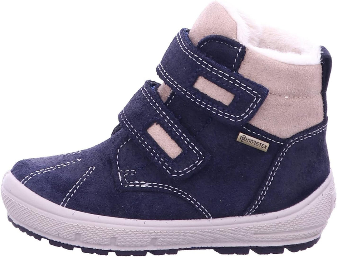 Superfit GROOVY Stiefel Gore-Tex 1-006310 Mädchen 23 EU Blau Beige 8000, 23 EU Blau Beige 8000
