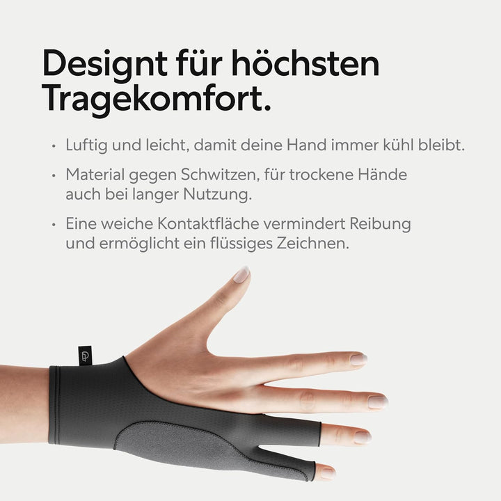 Paperlike's Drawing Glove für iPad – Zeichenhandschuh zum Zeichnen auf Tablets (für Rechts- und Link